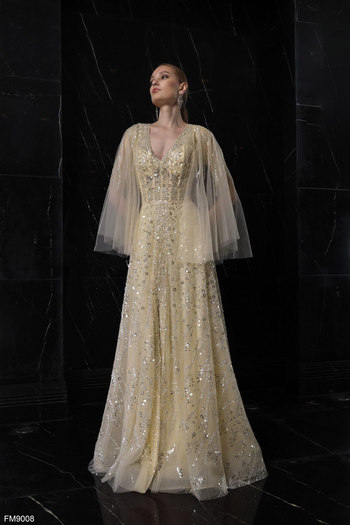 アウターその他 AVANDRESS Unisex French long gown overfit coat 7 COLOR Azzure Couture FM9008 Evening Dress - Spring 2024 Collection