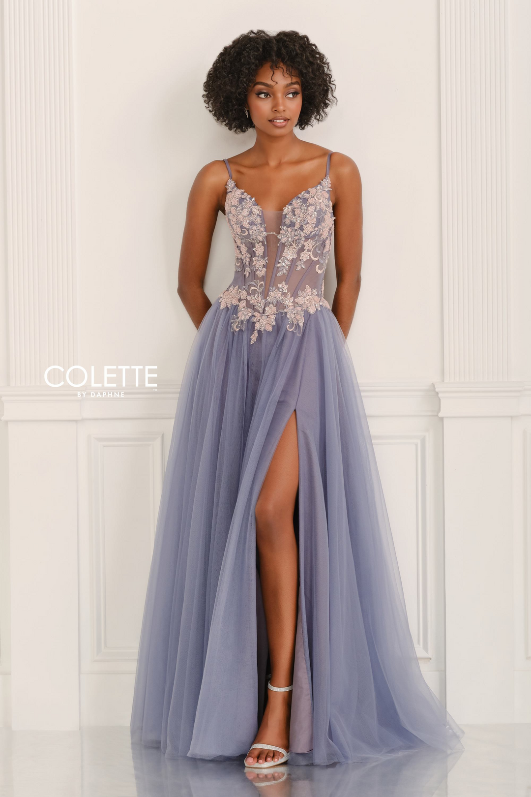 colette prom dresses Mon Cheri Colette CLM18340 Rose Modest Prom Dress