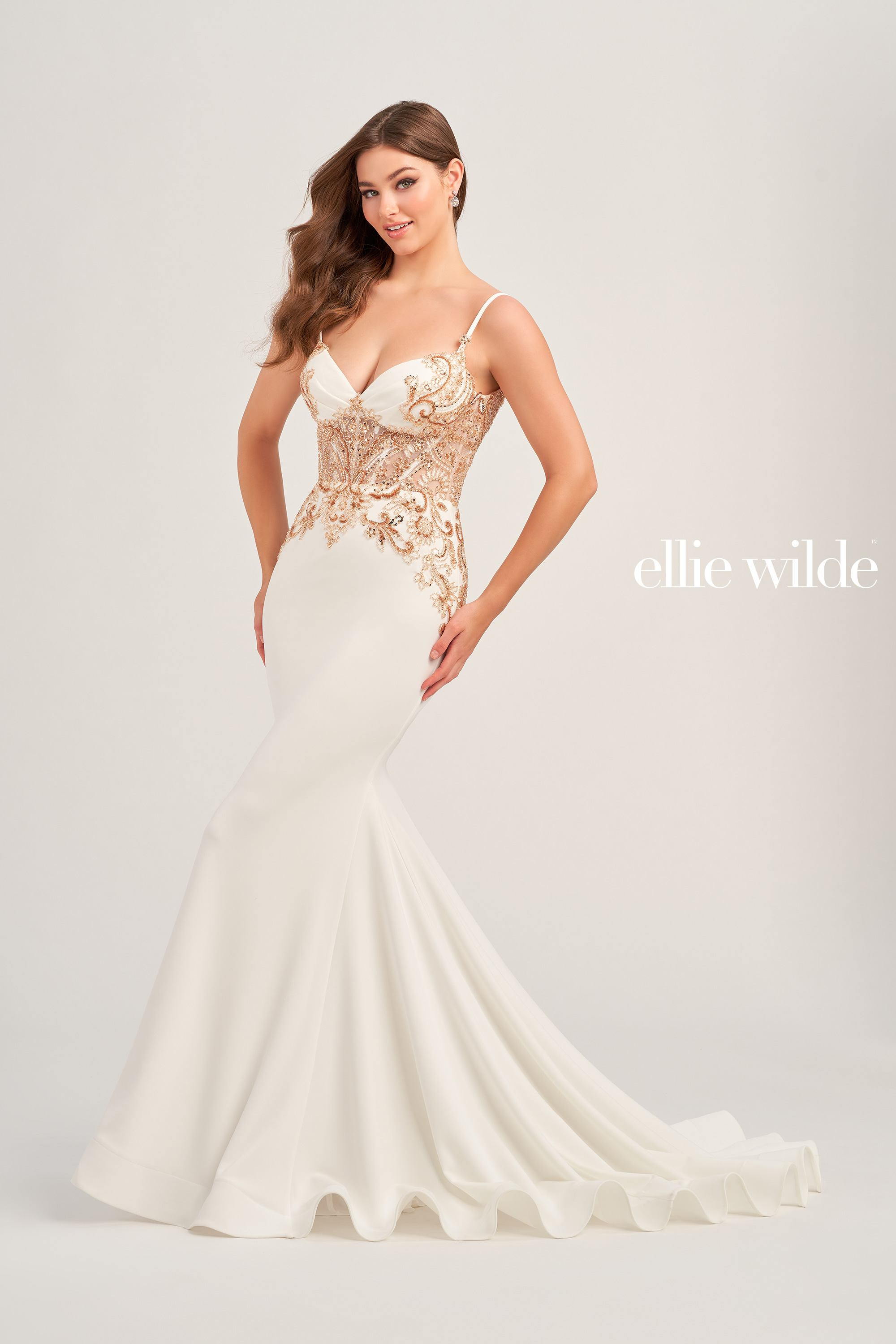 Ellie Wilde EW35078 Stretch Jersey Goddess Dress – Mydressline