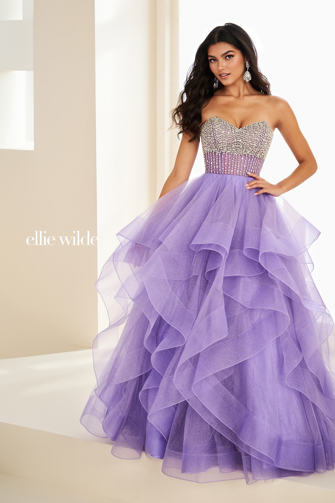 إيلي وايلد EW37221 – EW37221 Strapless Ball Gown