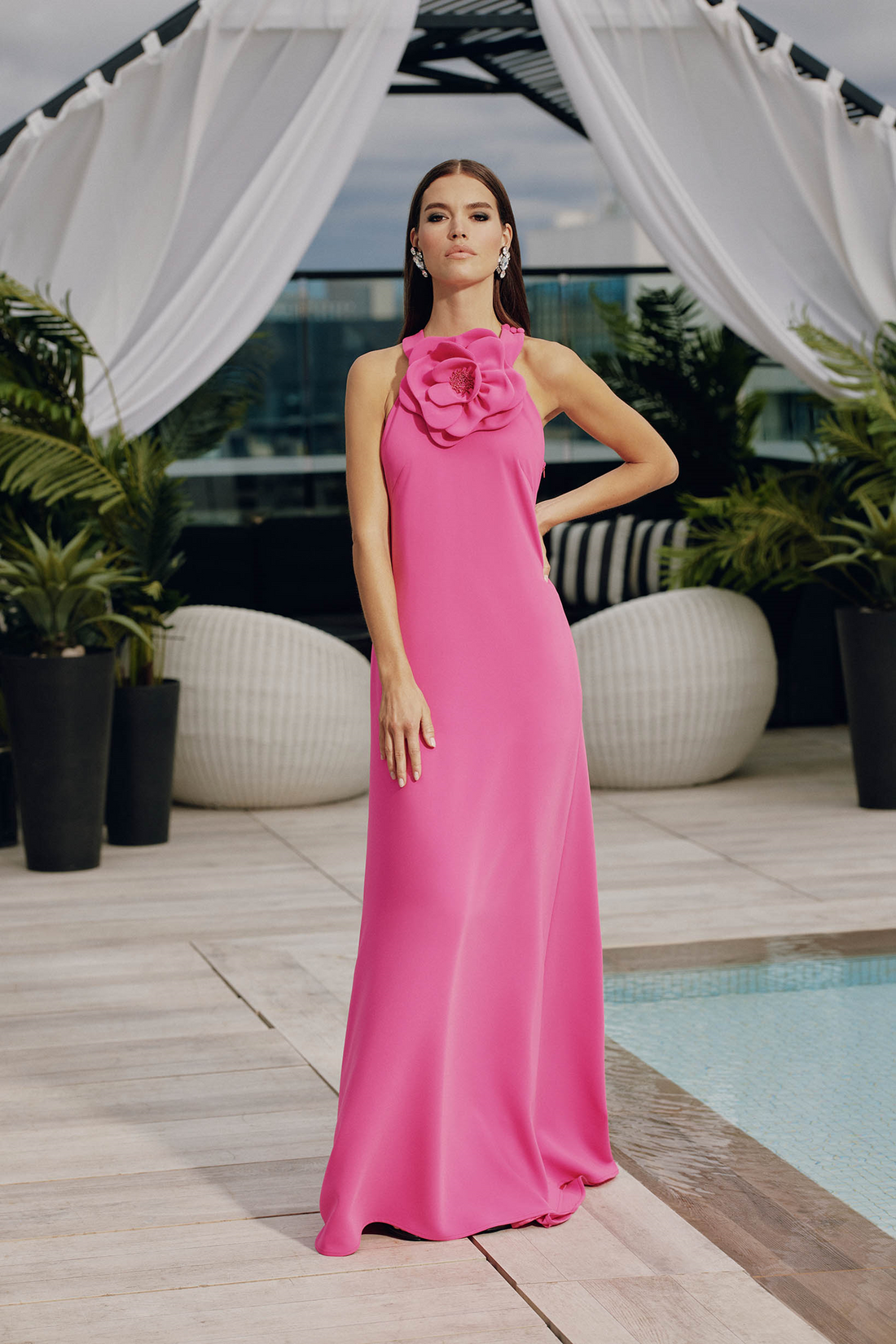 Frascara 4816 – Silk Satin Evening Gown - Plus Size