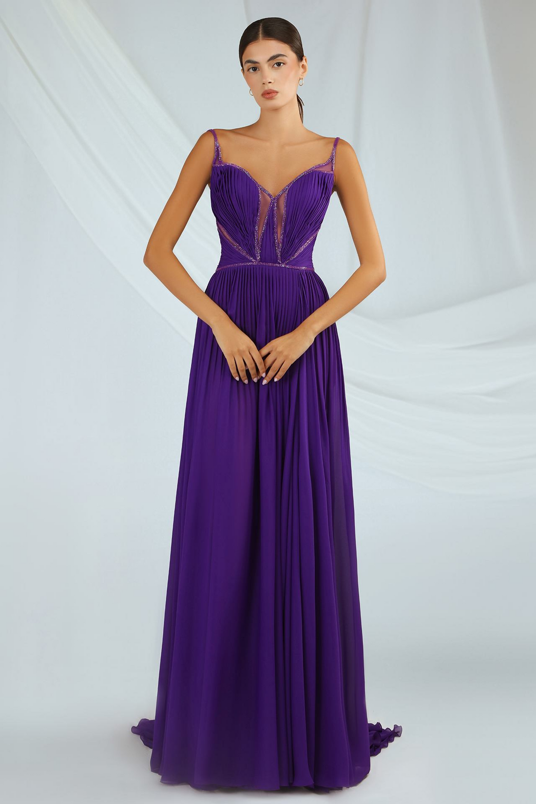 Gatti Nolli OP-6736 – A-Line Chiffon Evening Dress