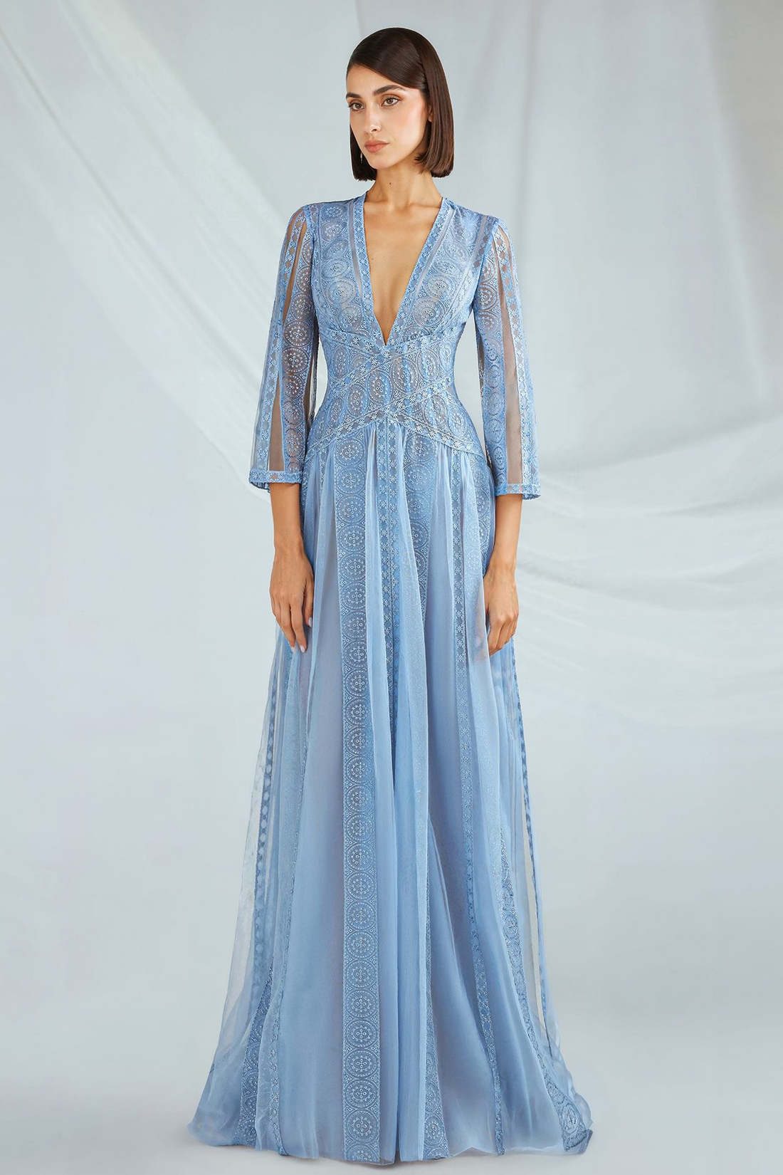 Gatti Nolli OP-7280 – Lace A-Line Evening Dress