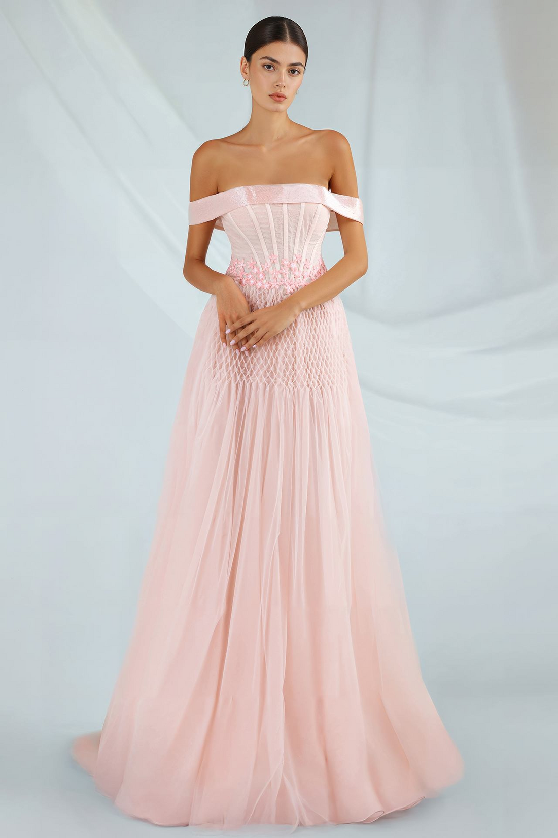 Gatti Nolli OP-7281 – A-Line Tulle Evening Dress