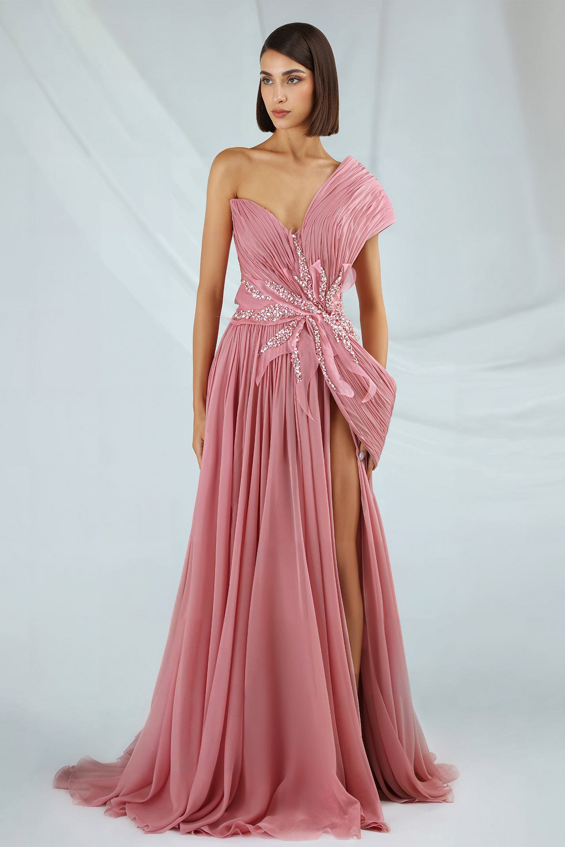 Gatti Nolli OP-7370 – Chiffon A-Line Evening Dress