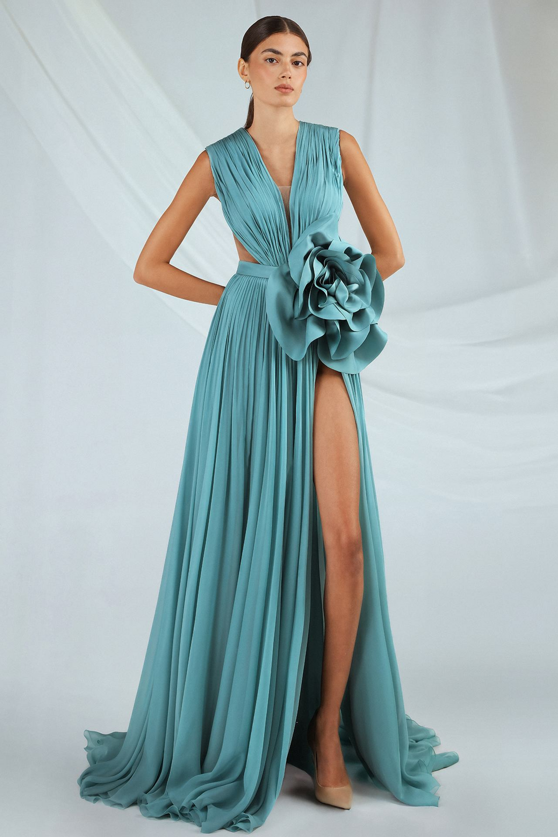 Gatti Nolli OP-7386 – Chiffon A-Line Evening Gown