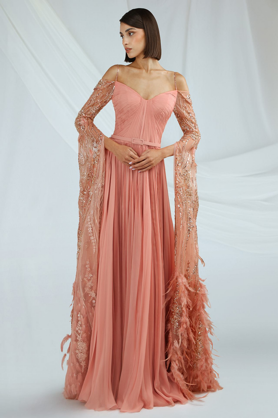 Gatti Nolli OP-7476 – A-Line Chiffon Evening Gown