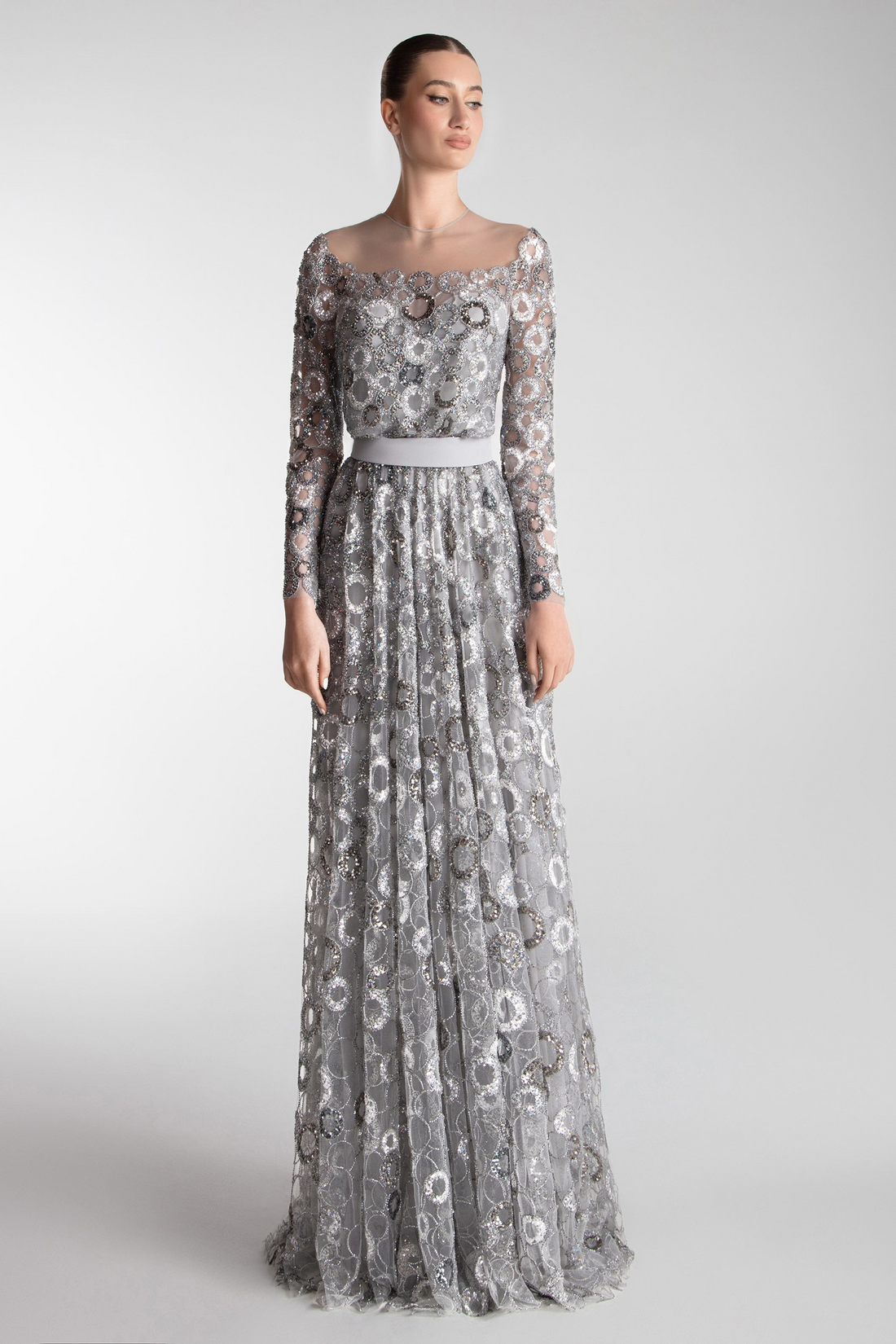 Gatti Nolli OP-7718 – Lace A-Line Evening Dress