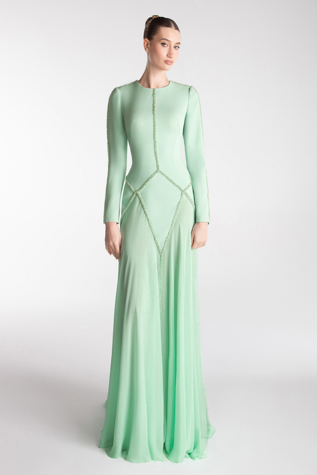 Gatti Nolli OP-7731 – Chiffon Long Dress for Events