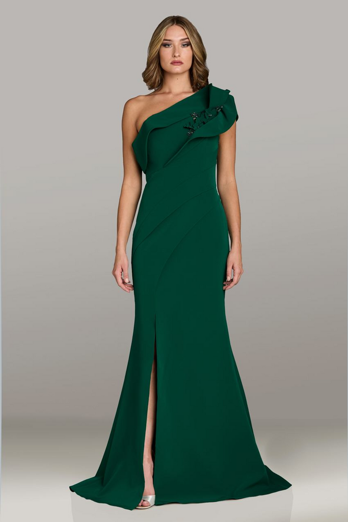 Gia Franco 12506 Satin One Shoulder Evening Gown – Mydressline