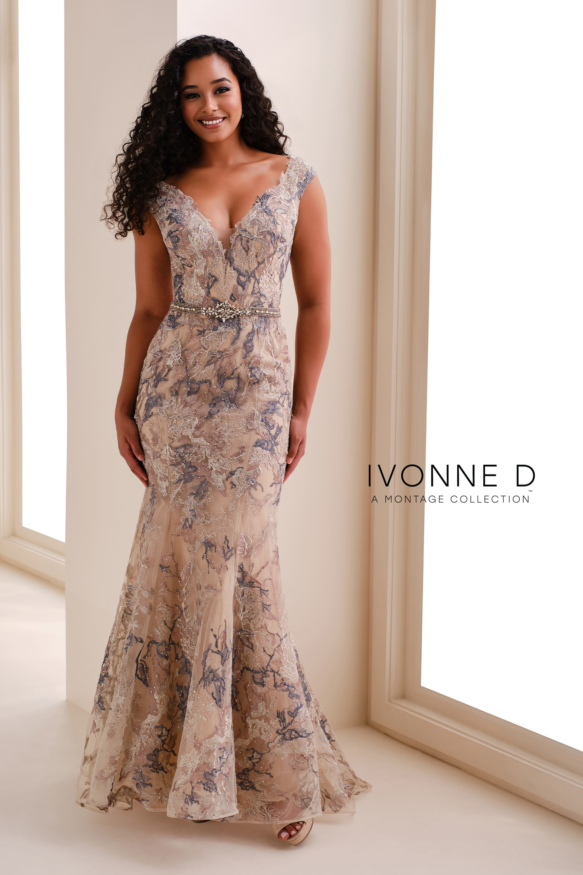 Ivonne D 220D23 Lace Gown - Sophisticated Elegance – Mydressline