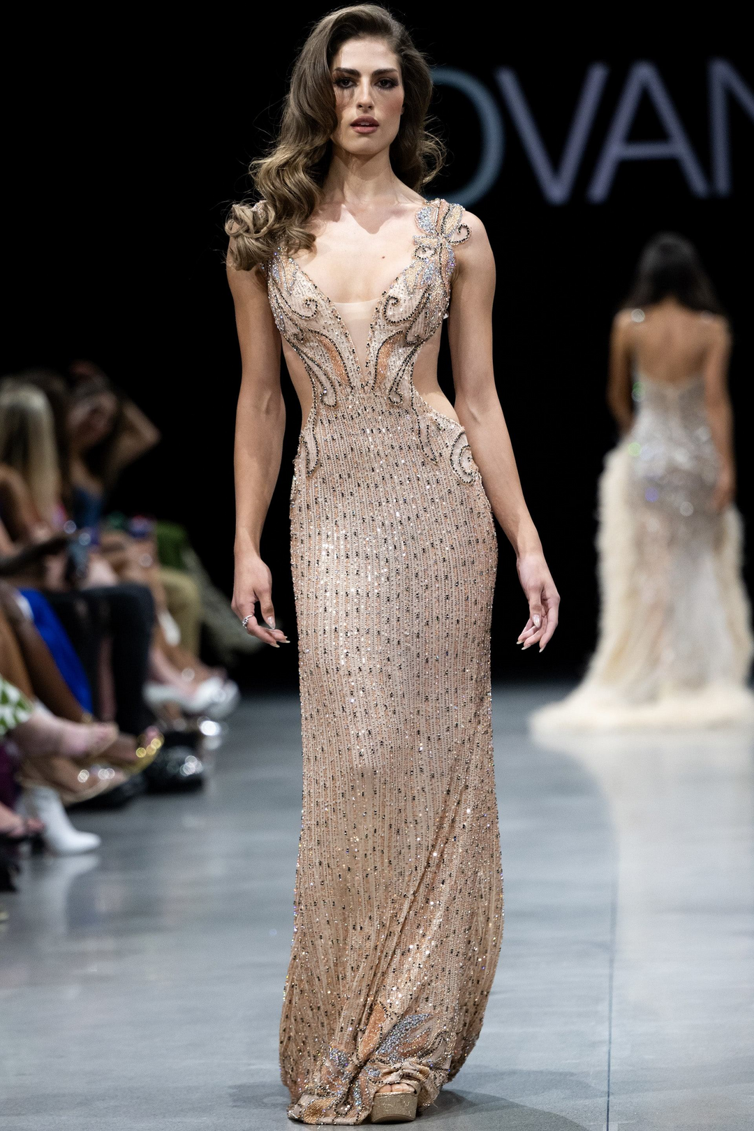 Jovani 23896 Plus Size Mermaid Sequin Gown Mydressline Jovani 23896 Plus Size Mermaid Sequin Gown Mydressline