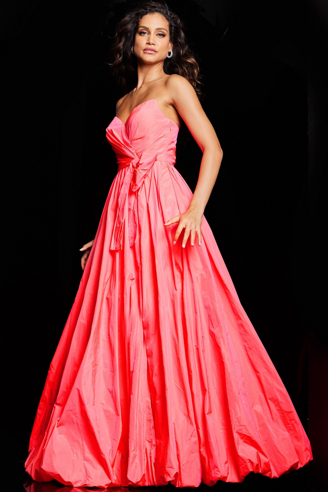Jovani 38382 – Elegant Satin Ball Gown for Prom