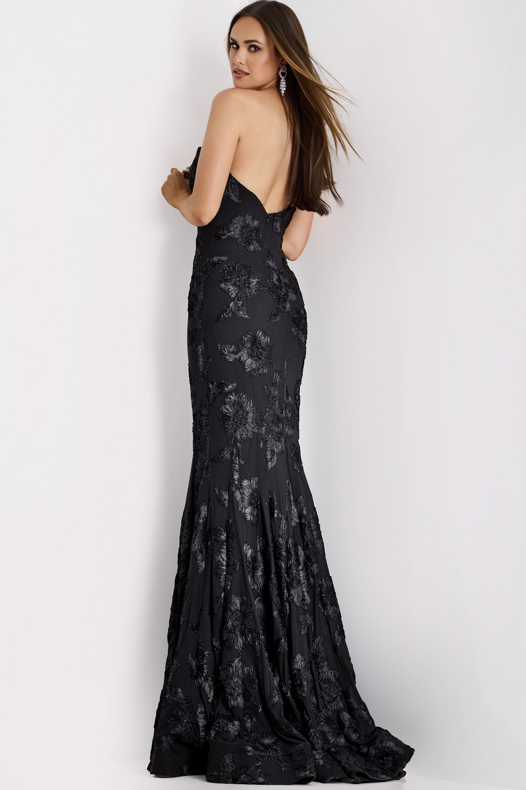 Jovani 39267 Elegant Floral Embroidered Gown Mydressline Jovani 39267 Elegant Floral Embroidered Gown Mydressline