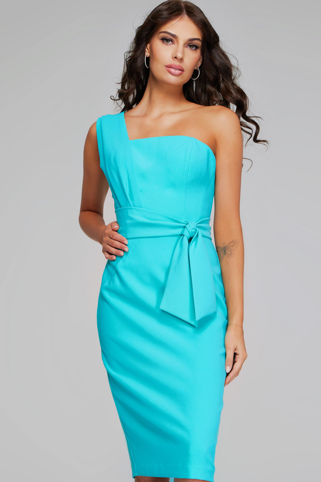 Jovani 39775 One-Shoulder Cocktail Dress Mydressline Jovani 39775 One-Shoulder Cocktail Dress Mydressline