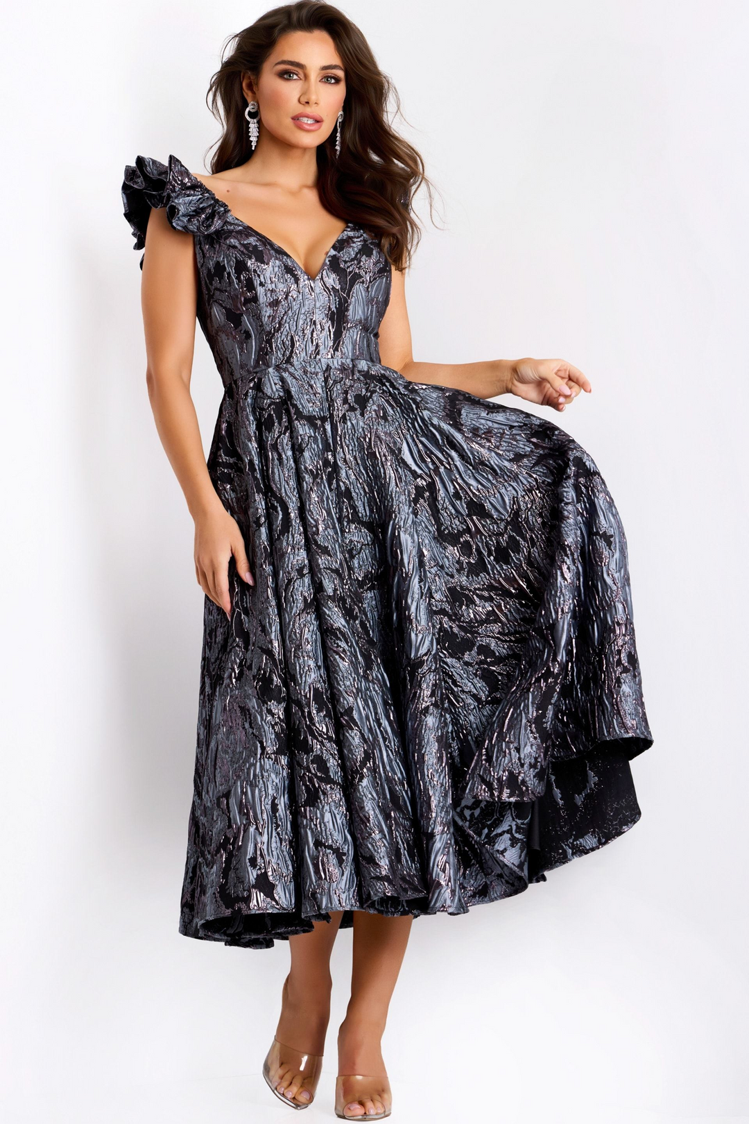 jovani midi dress 00759 Jovani Evenings