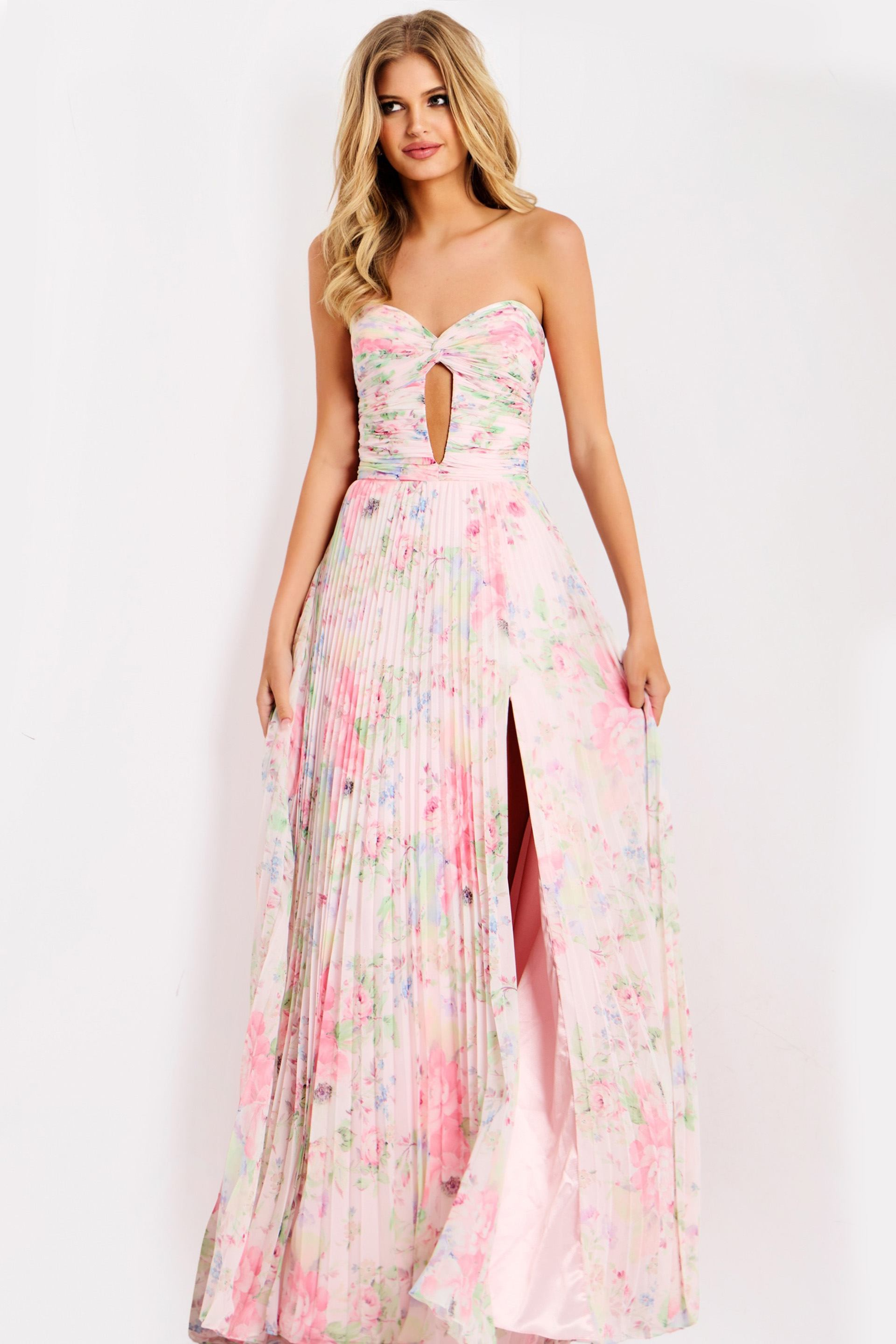 Jovani 44518 Chiffon A-Line Evening Gown – Mydressline