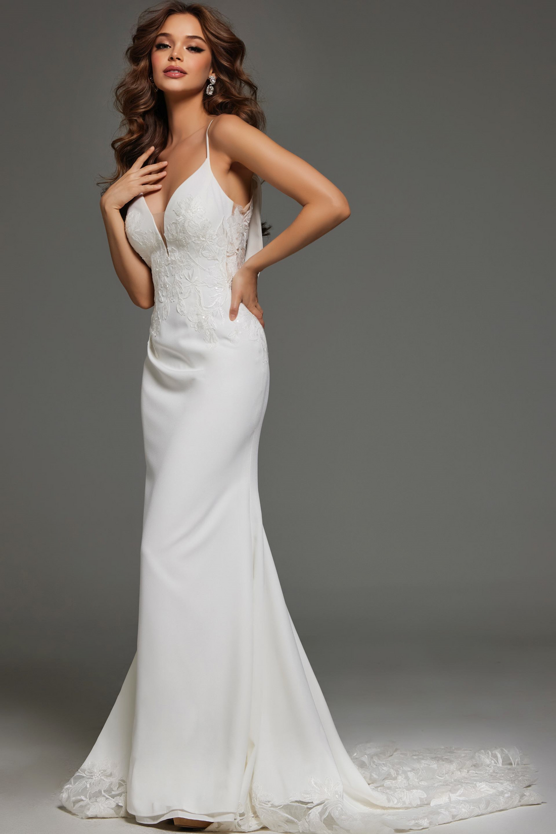 Jovani JB43322 – Elegant Fashion Gown with Embroidery