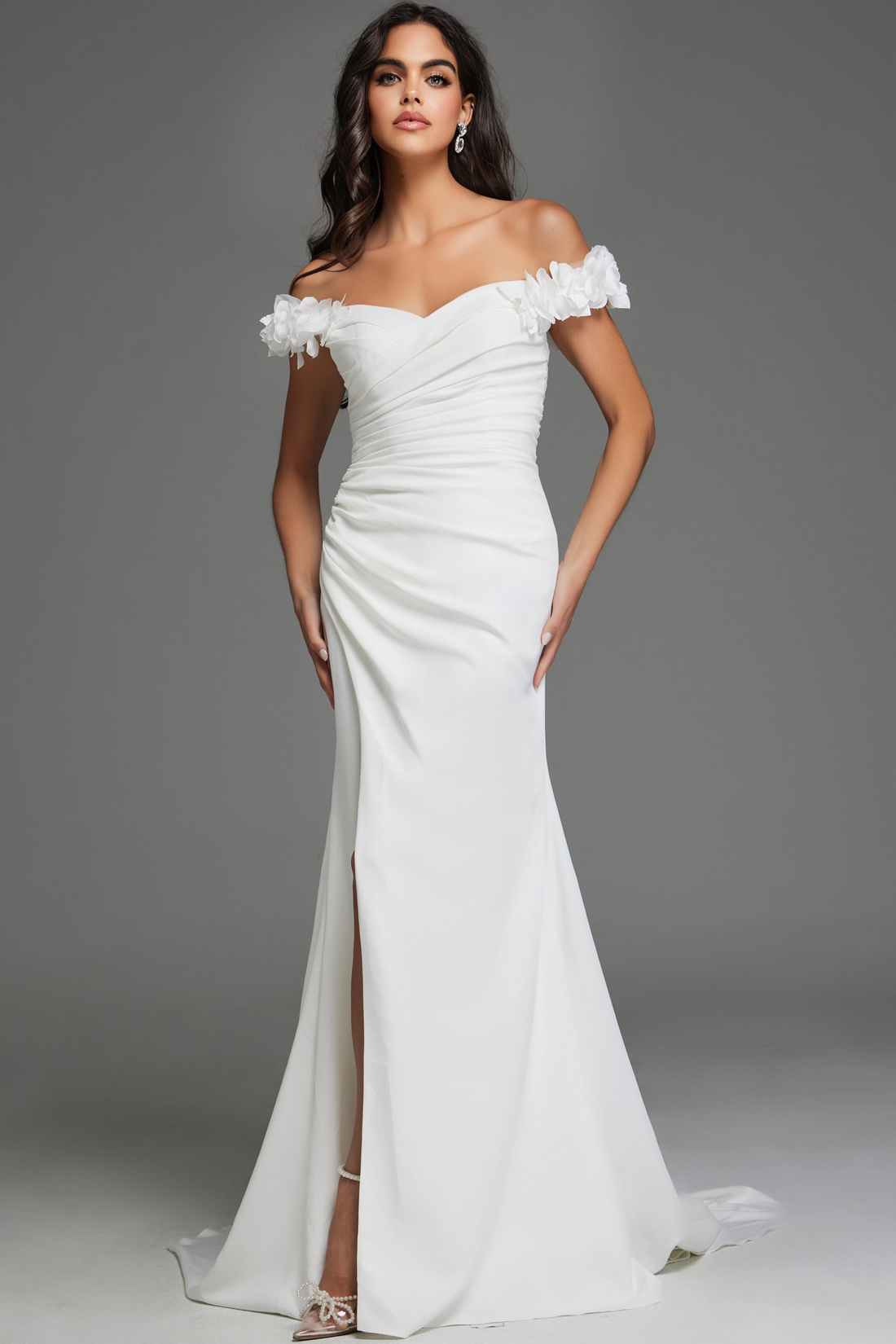 Jovani JB43323 – Elegant Off-Shoulder Gown