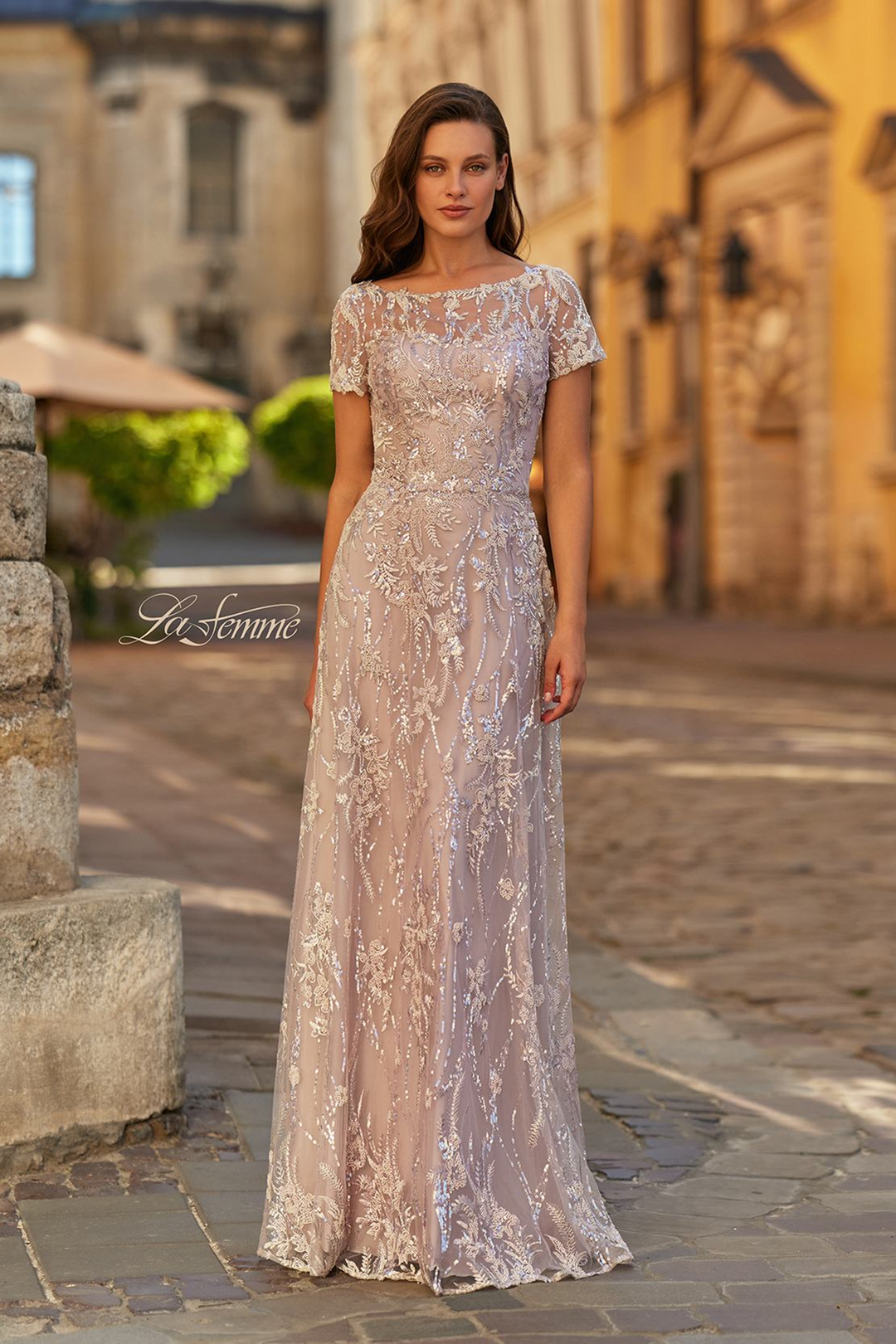 la femme lace cocktail dress Mother of the Bride Dress Style #27924