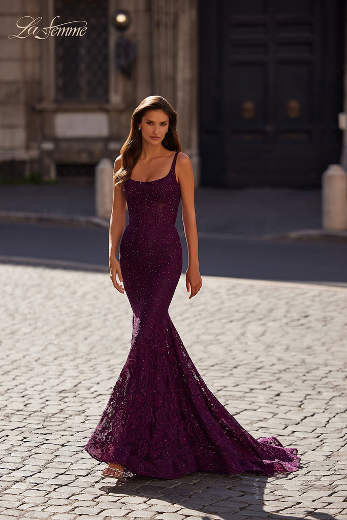 La Femme 32420 Lace Dress - Timeless Elegance & Romance  Mydressline