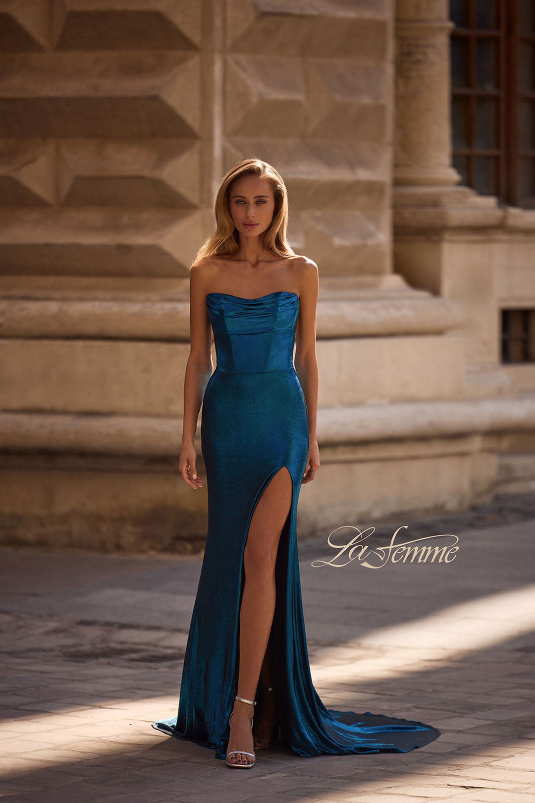 la femme blue prom dress Prom Dress Style #33373