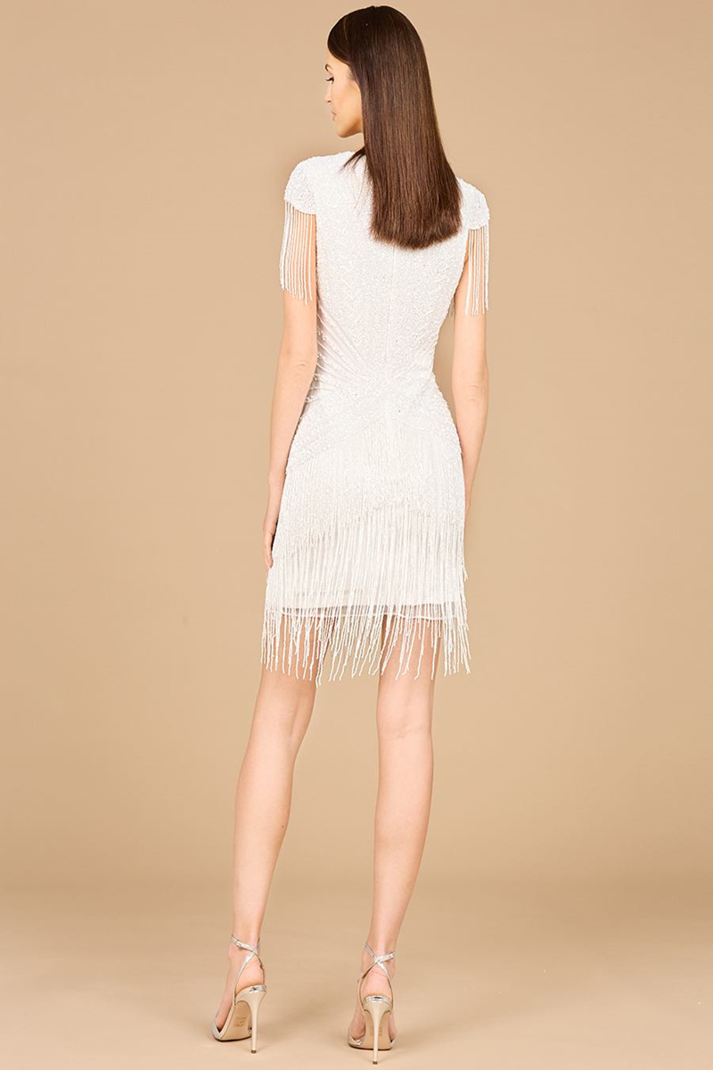 lara ivory ruffle dress Lara 51179 Dress
