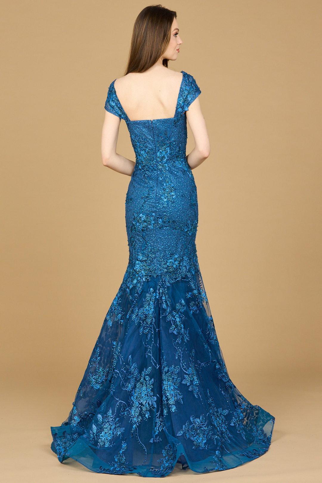 Lara 29642 Evening Dress with Embroidery and Mermaid Silhouette Mydressline Lara 29642 Evening Dress with Embroidery and Mermaid Silhouette Mydressline