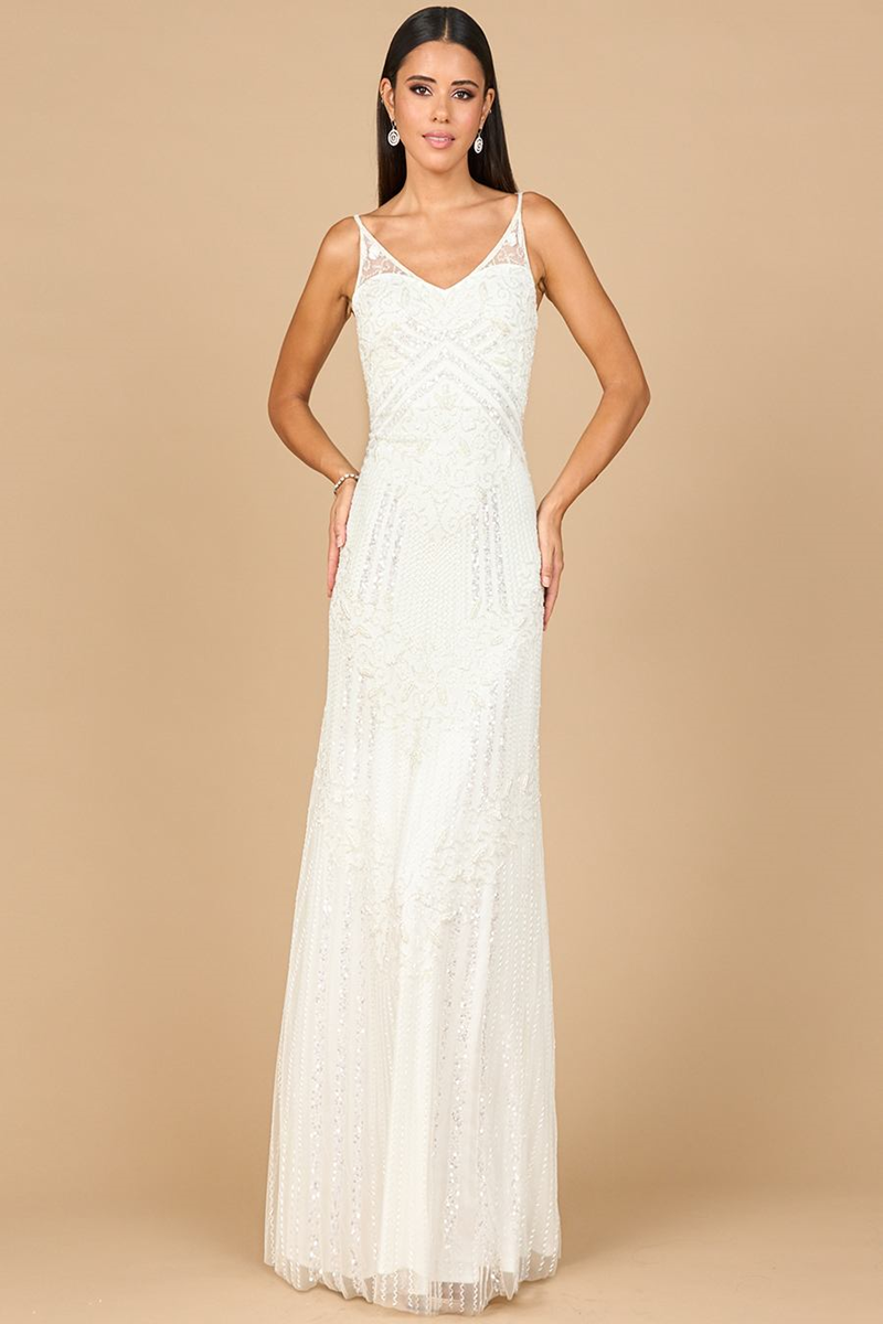 لارا 51191 – 51191 Lace Satin Mermaid Evening Gown