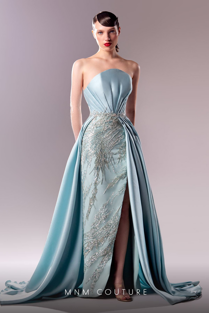 MNM Couture G1627: Exquisite Satin Evening Gown – Mydressline