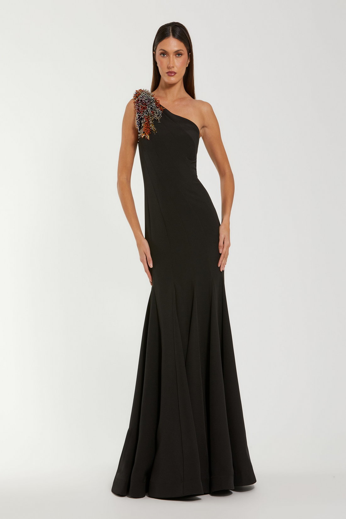 MacDuggal11843 – 11843 Crepe One-Shoulder Evening Dress