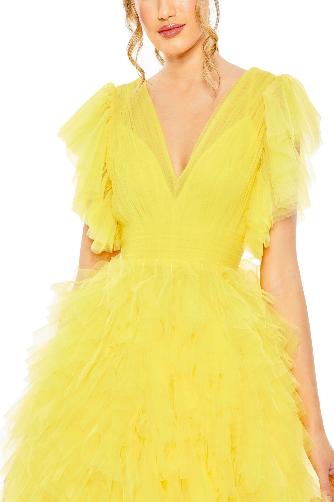Mac Duggal 20505 A-Line Tulle Mini Dress for You Mydressline Mac Duggal 20505 A-Line Tulle Mini Dress for You Mydressline