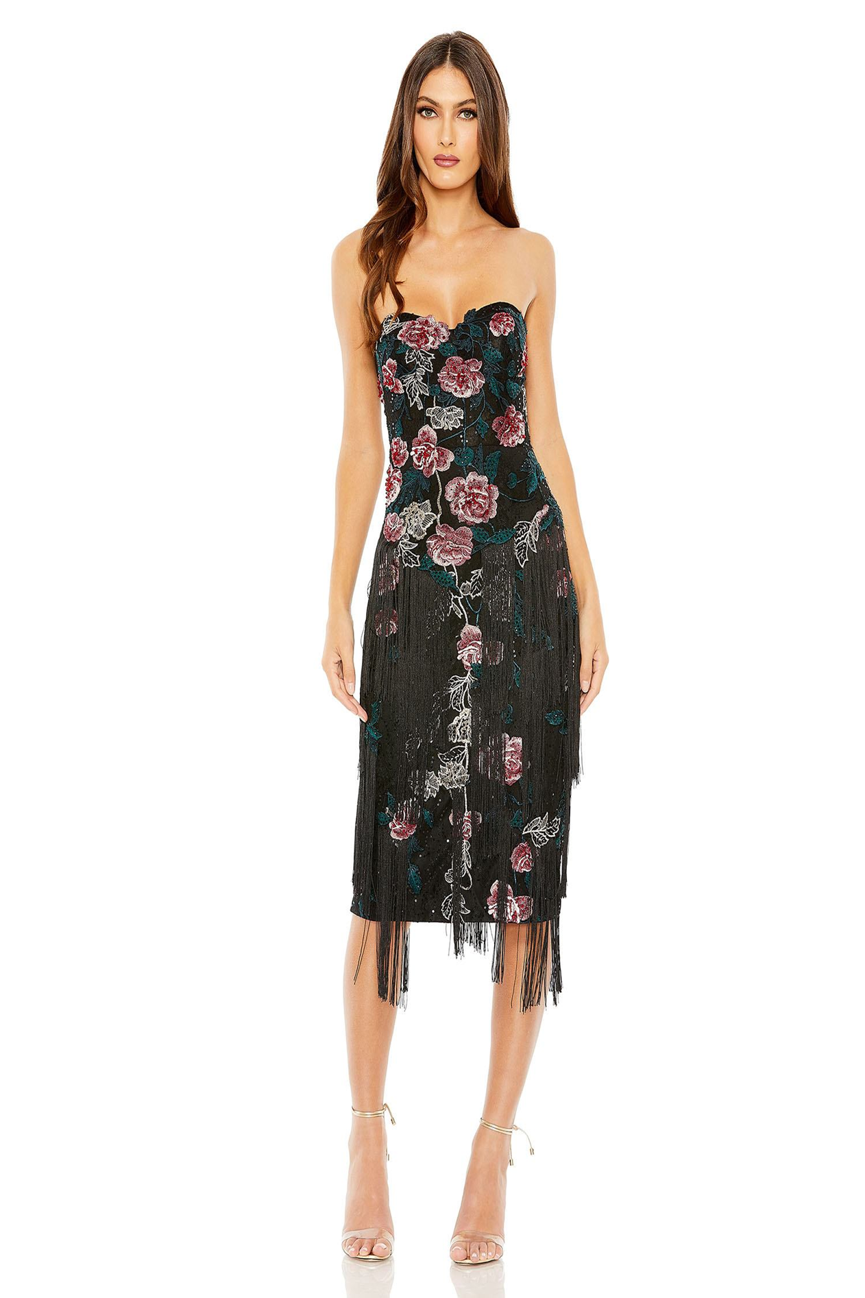 Mac Duggal 20577 Cocktail Dress with Floral Embroidery – Mydressline