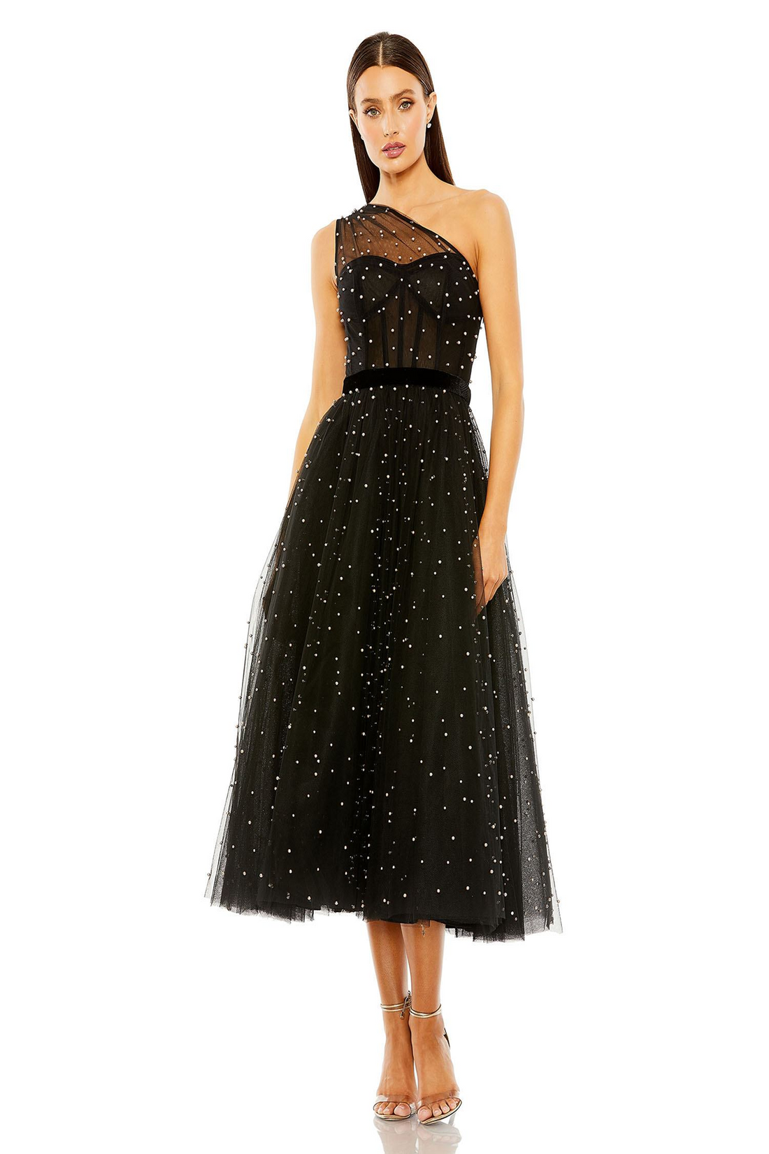 Mac Duggal 20745 – Midi Dress for Glamorous Evenings