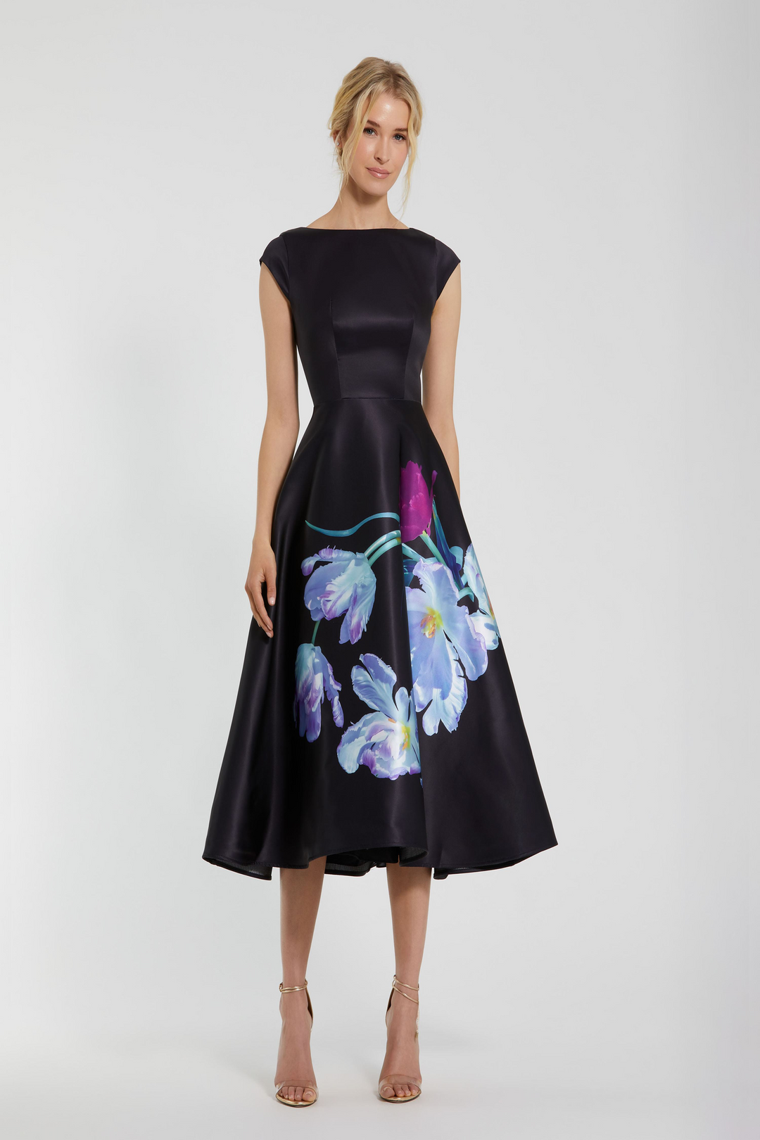 mac duggal black cocktail dress Mac Duggal Women's Taffeta One Shoulder Ruffle Bubble Mini Dress - Black