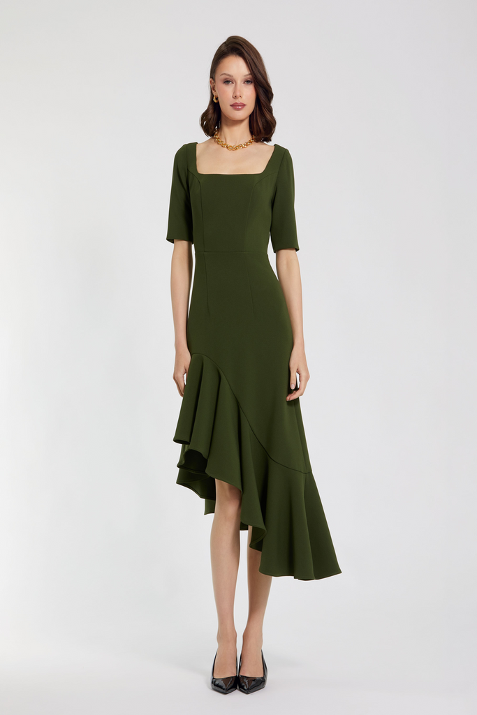 Mac Duggal 21019 Cocktail Dress with Ruffle Detail – Mydressline