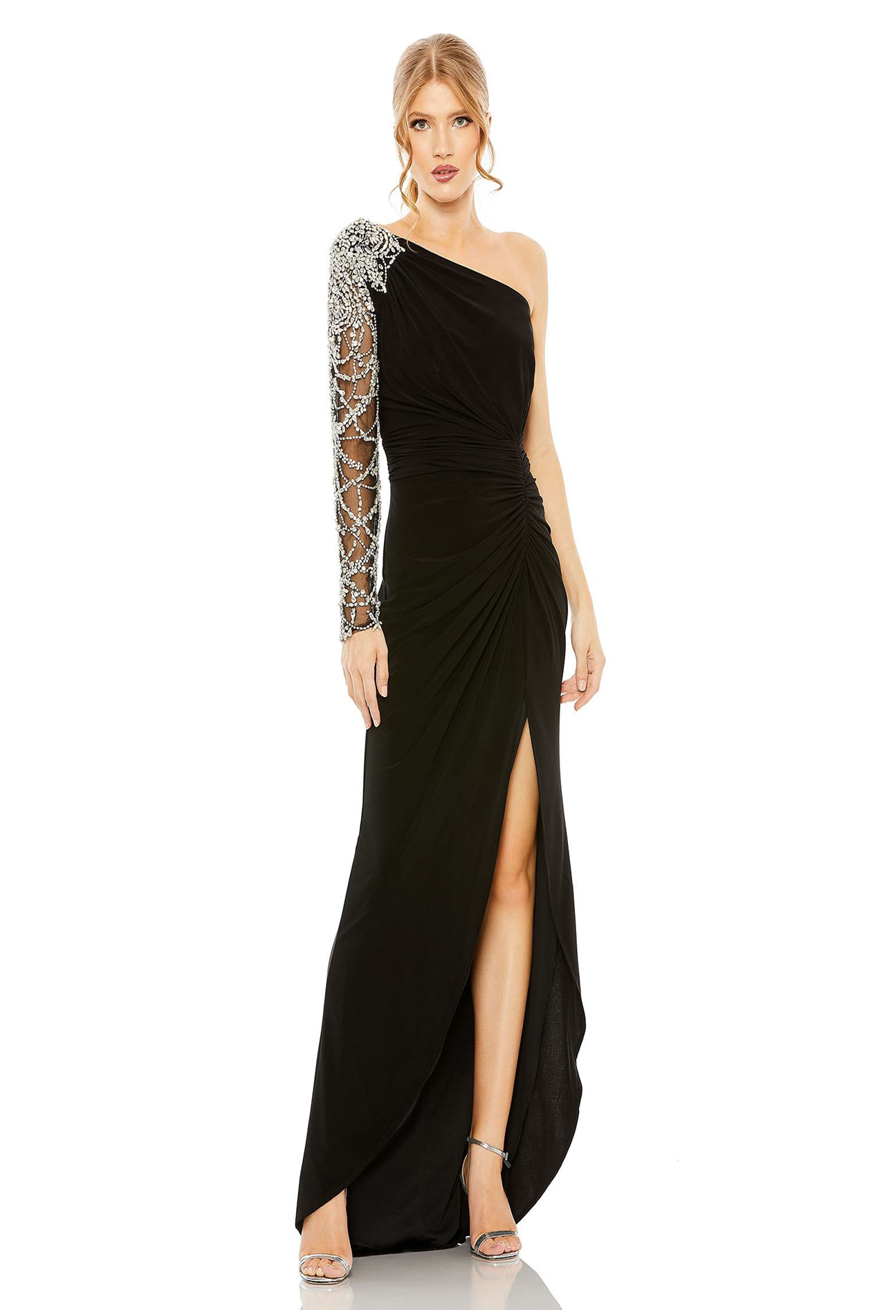 Mac Duggal 2215: Luxe One-Shoulder Evening Dress – Mydressline