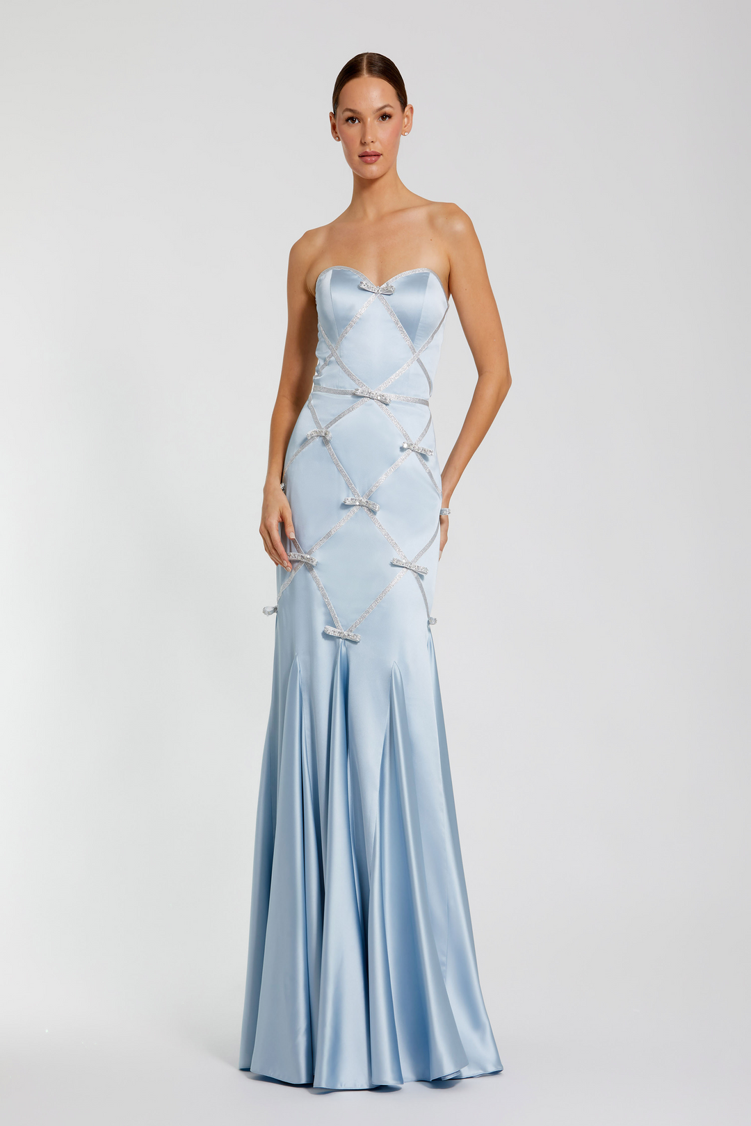 Mac Duggal 37000 Satin Gown with Sweetheart Neckline Mydressline Mac Duggal 37000 Satin Gown with Sweetheart Neckline Mydressline