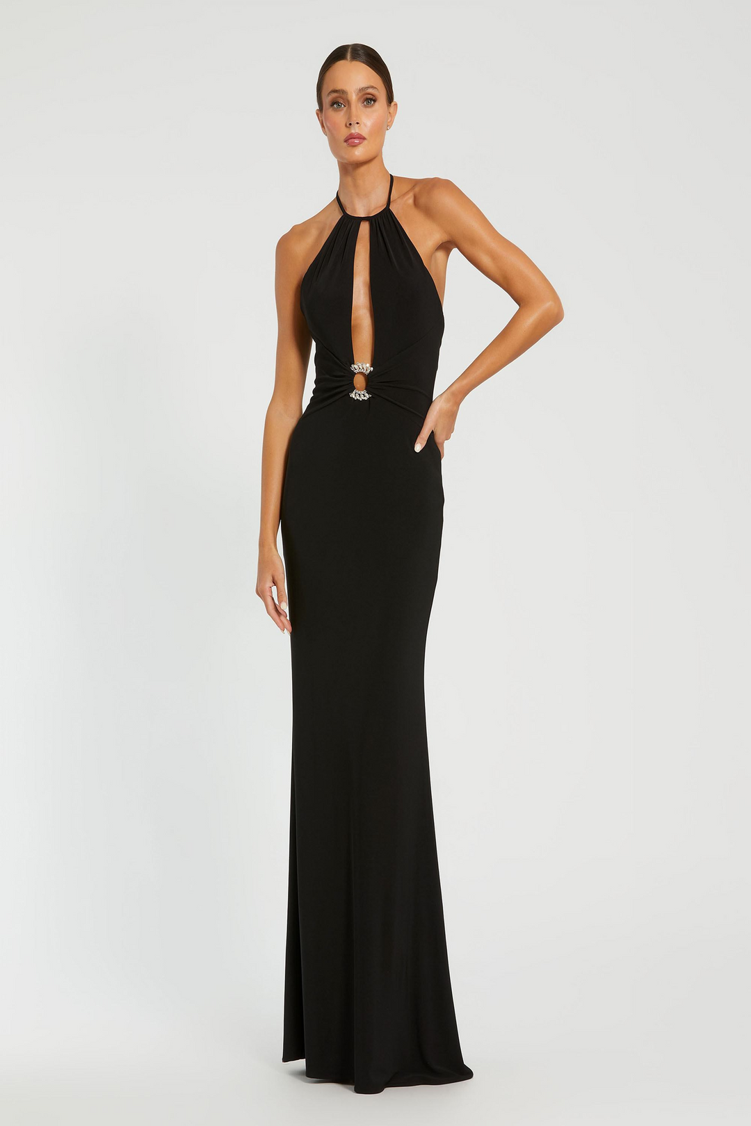Mac Duggal 42065: Luxurious Halter Column Gown Mydressline Mac Duggal 42065: Luxurious Halter Column Gown Mydressline