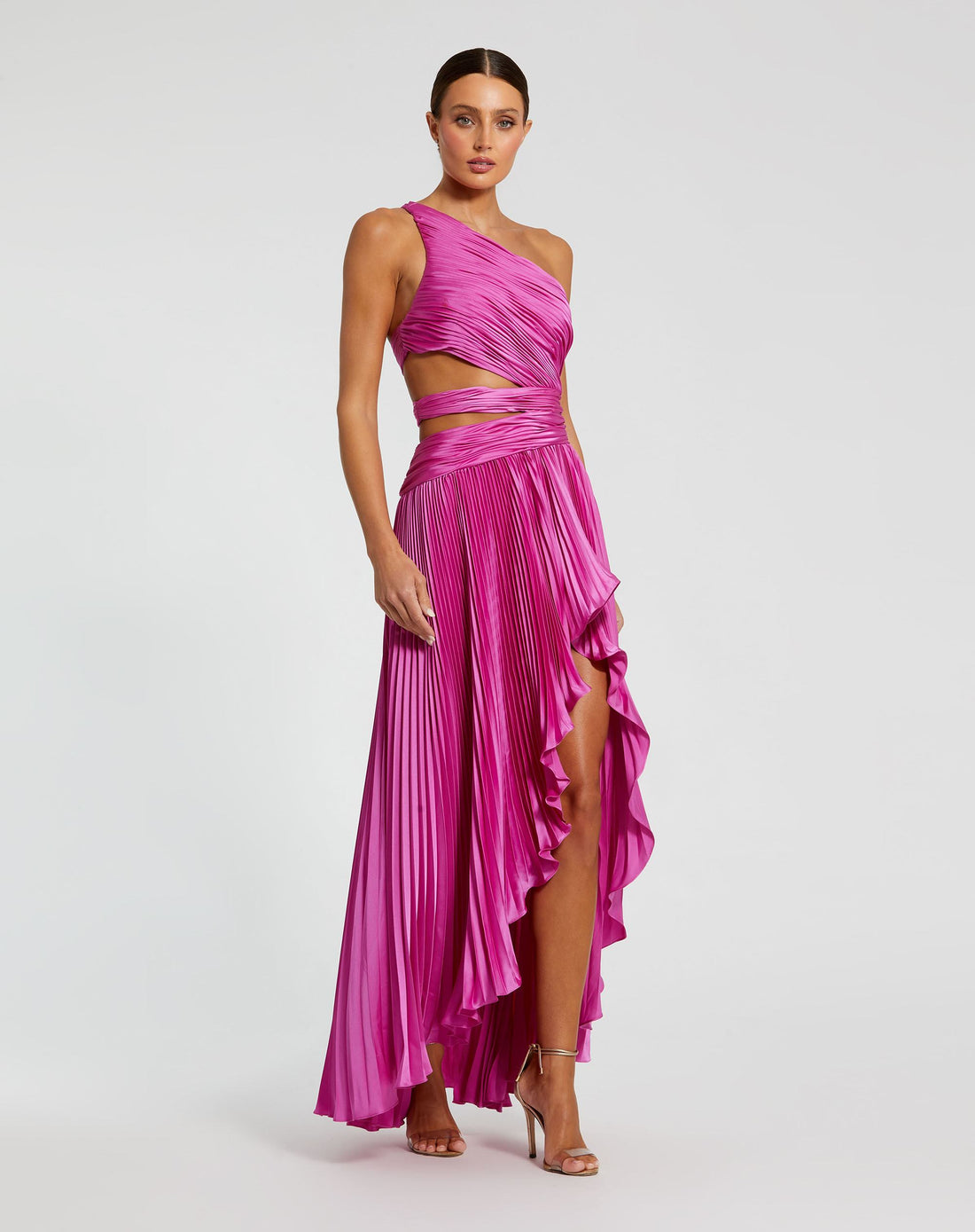 Mac Duggal 49837 – Taffeta One-Shoulder Gown