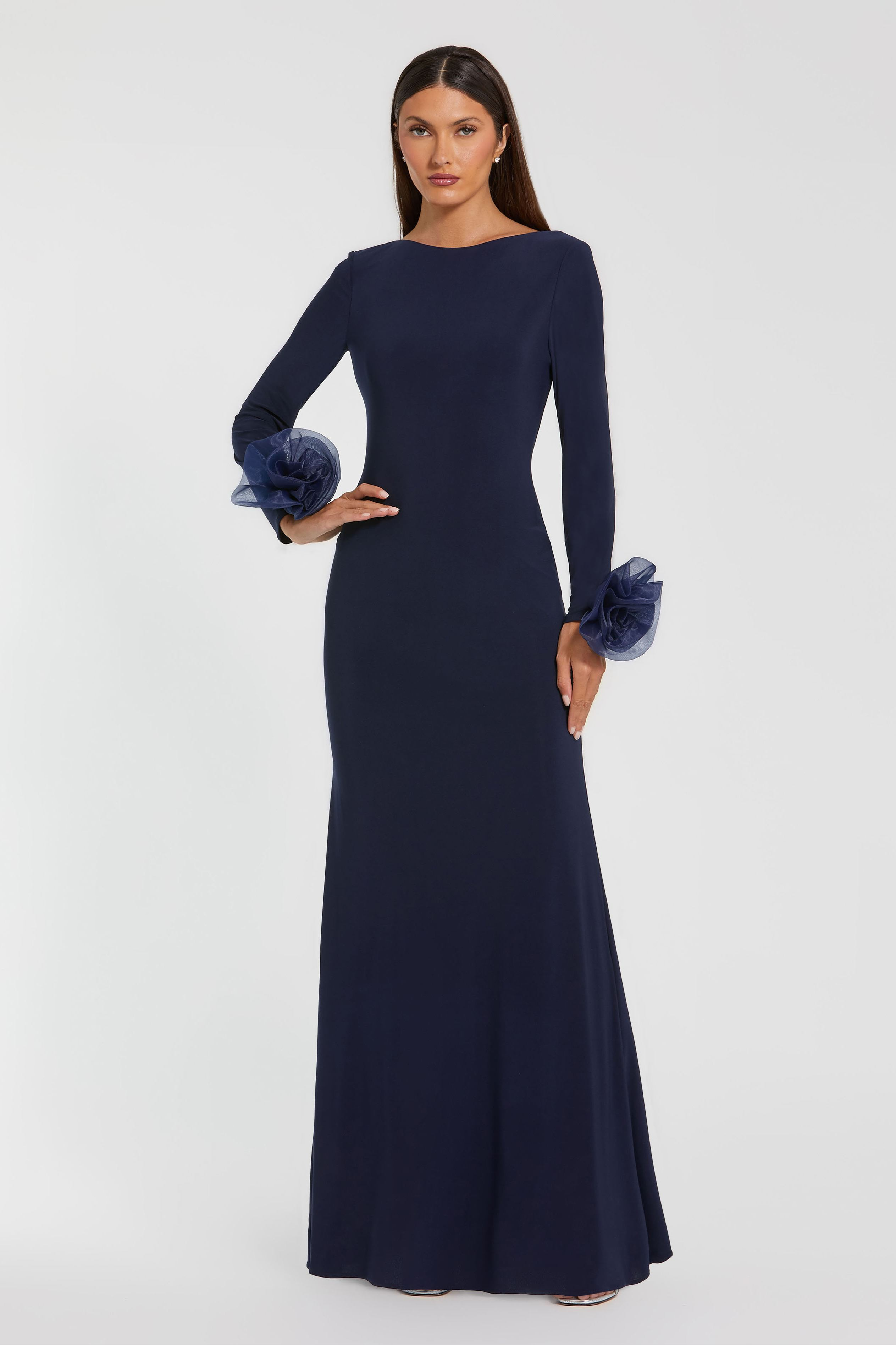 Mac Duggal 49949 Long Evening Dress in Crepe – Mydressline