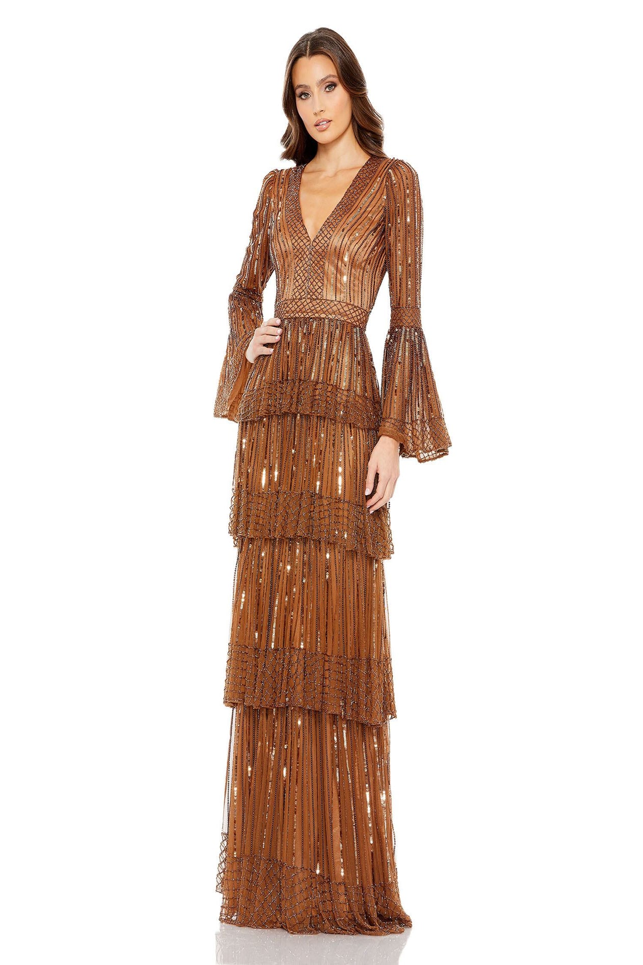 ★セール♪★MAC DUGGAL ノースリーブガウン★ Mac Duggal 49683 Cutout Side Ruched Dress - MadameBridal.com