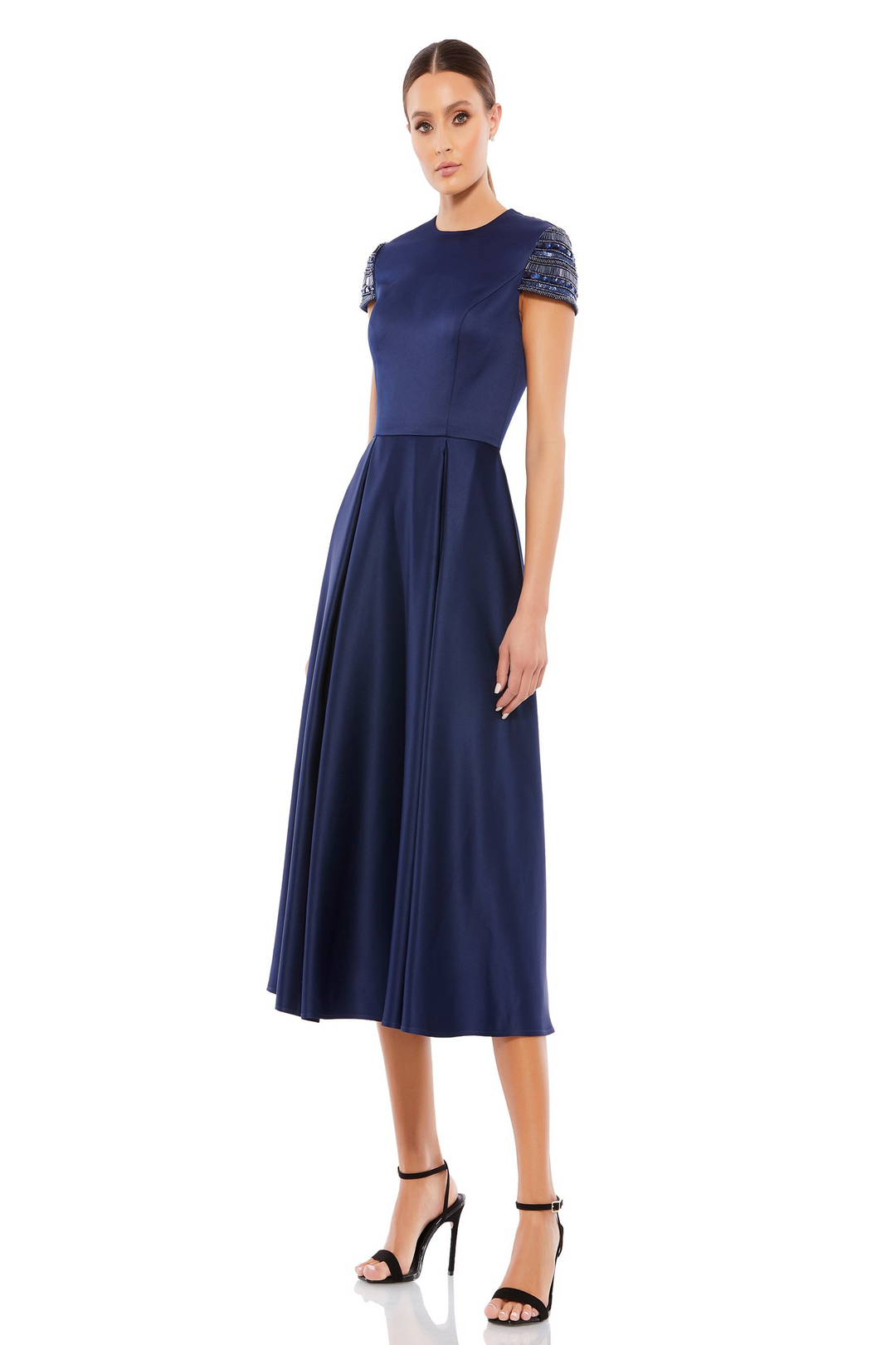smooth lines midi dress Women's Smooth Fabric Strapless Midi Dress