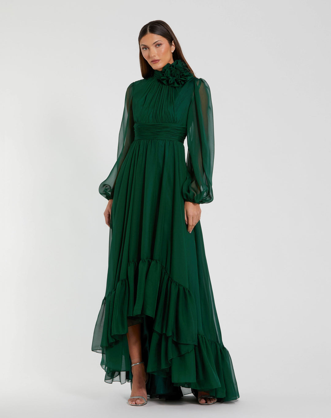 Mac Duggal 56074 Plus-Size Chiffon A-Line Gown Mydressline Mac Duggal 56074 Plus-Size Chiffon A-Line Gown Mydressline