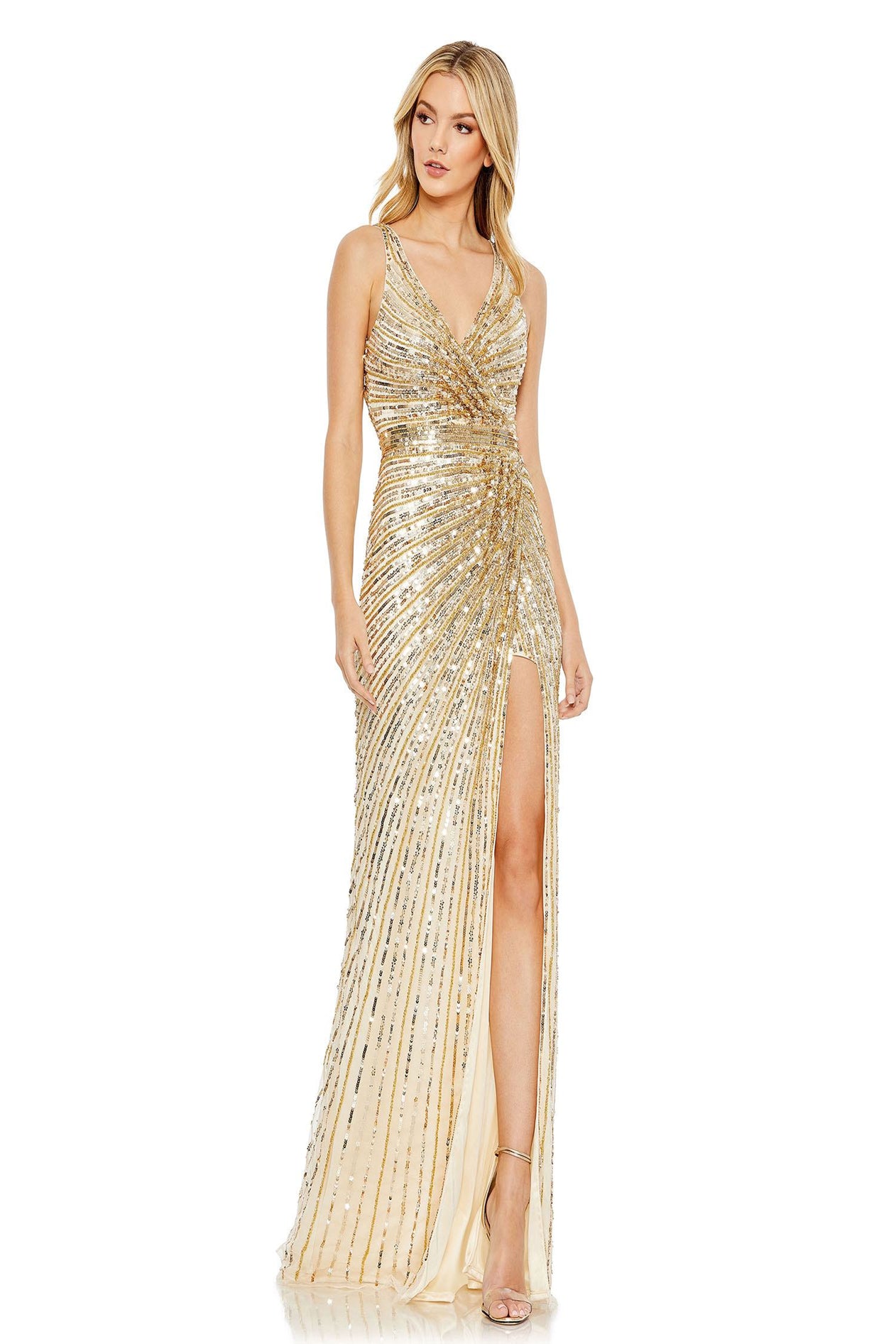 ●Mac Duggal● ノースリーブ パール ガウン Mac Duggal 5637 Dress | NewYorkDress.com
