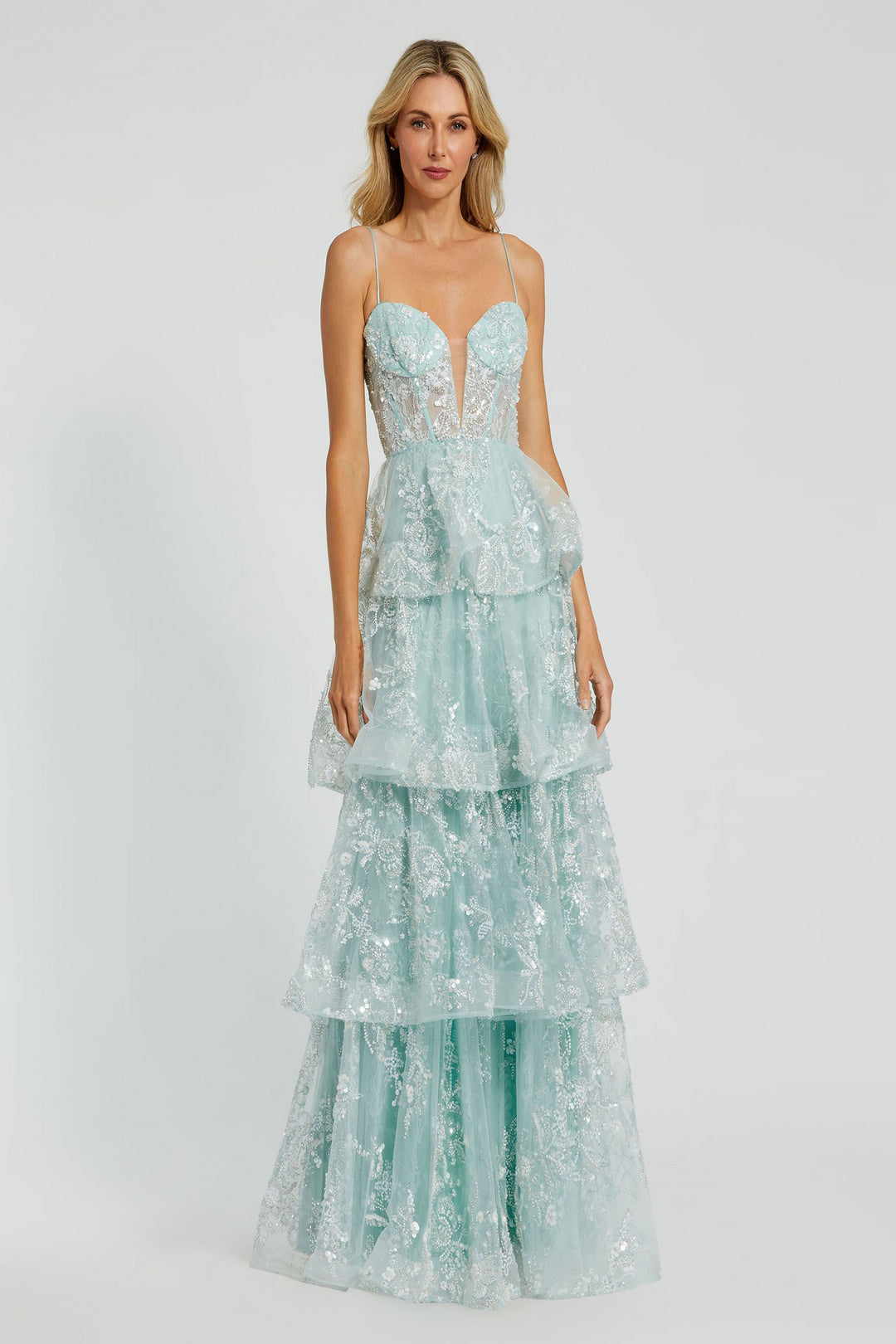 Mac Duggal 68723 Evening Gown Enchanting Tulle Design Mydressline Mac Duggal 68723 Evening Gown Enchanting Tulle Design Mydressline