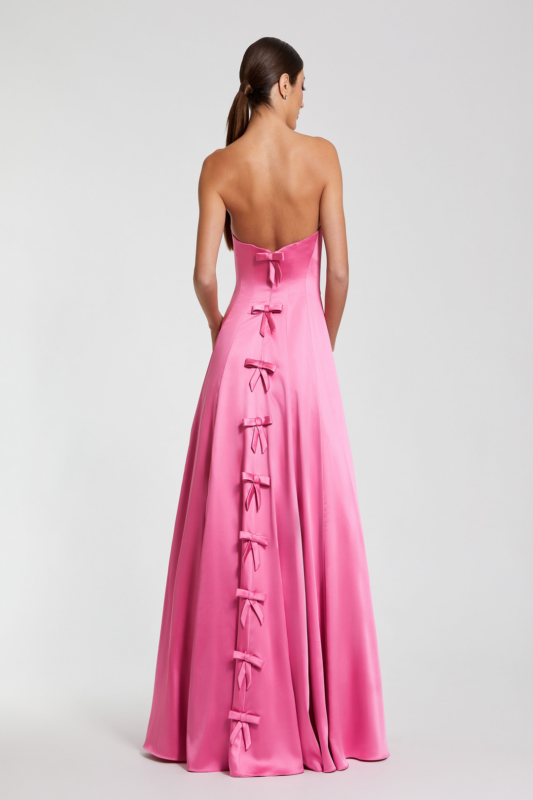 Mac Duggal 68857 Satin A-Line Gown for Prom – Mydressline Mac Duggal 68857 Satin A-Line Gown for Prom – Mydressline
