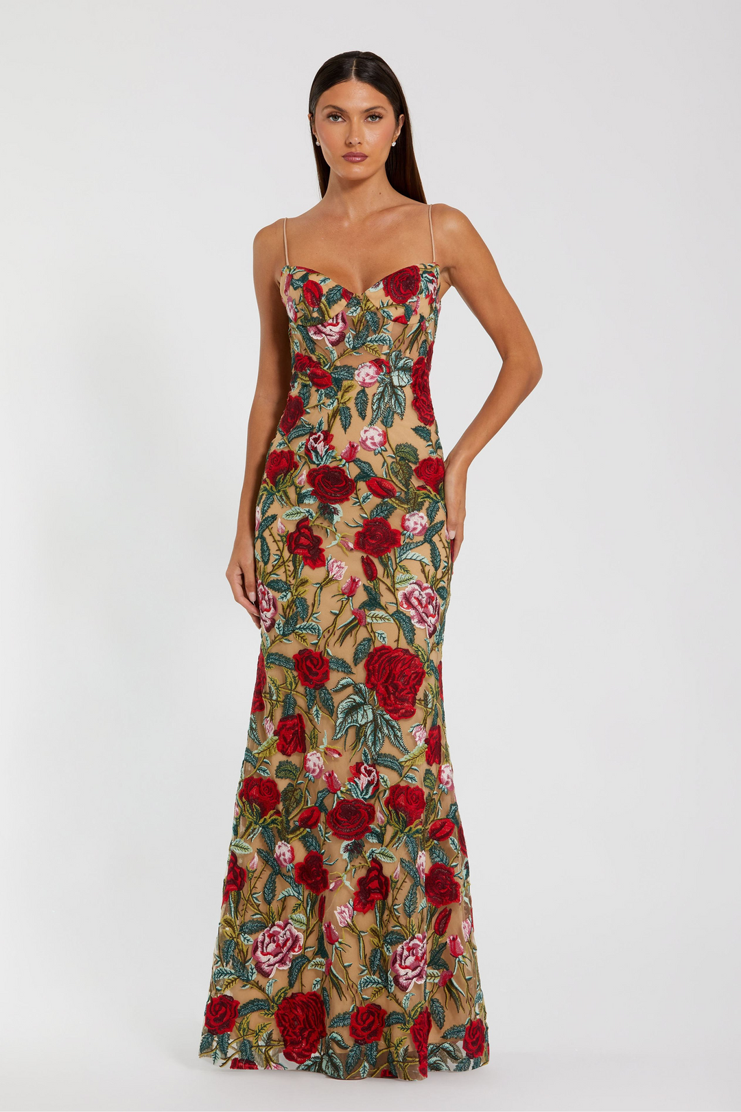 Mac Duggal 68884: Exquisite Floral Evening Dress Mydressline Mac Duggal 68884: Exquisite Floral Evening Dress Mydressline