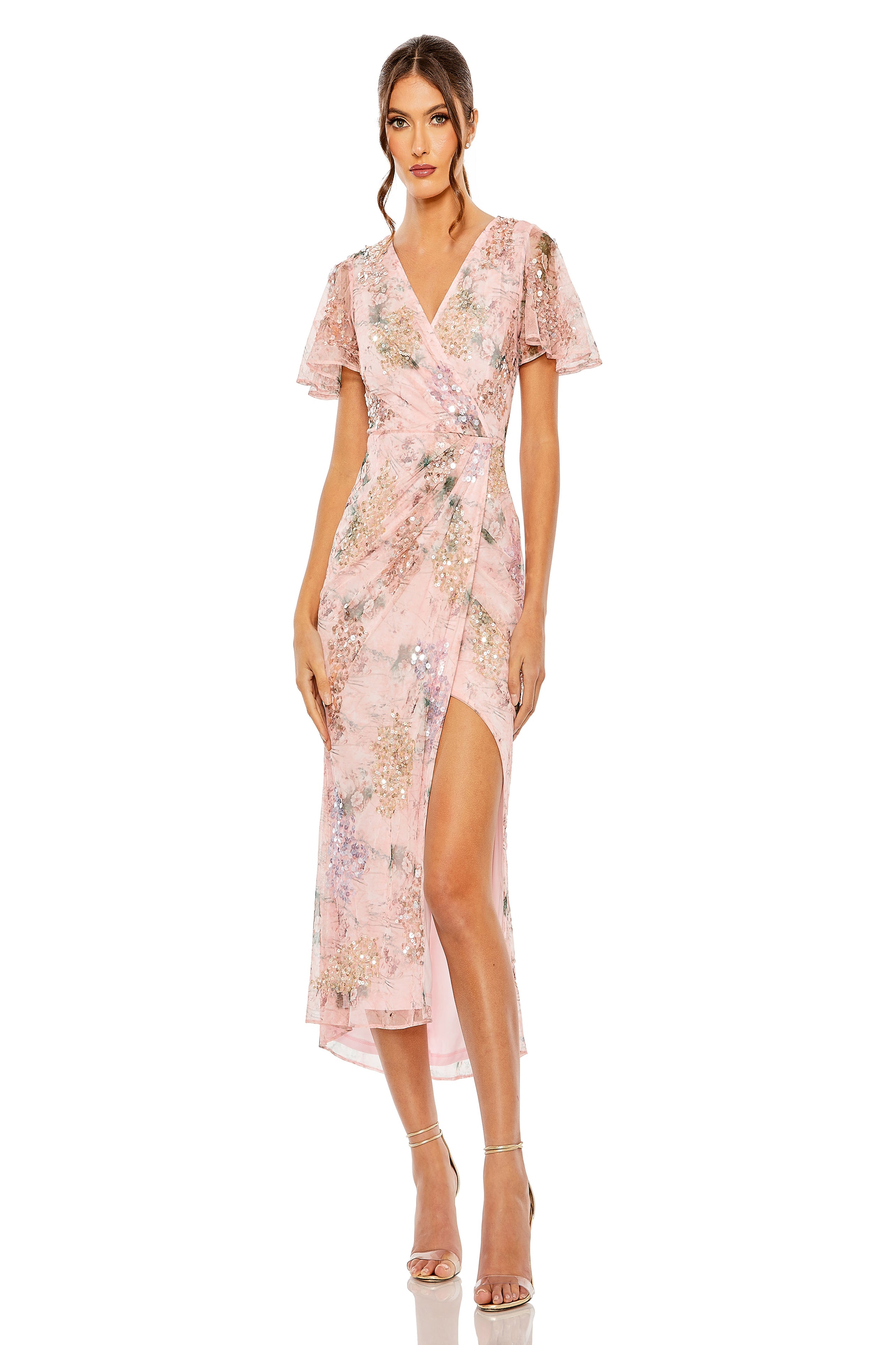 ★Mac Duggal★ スパンコール ラインストーン ハイネック ドレス Mac Duggal 93949 – Mydressline