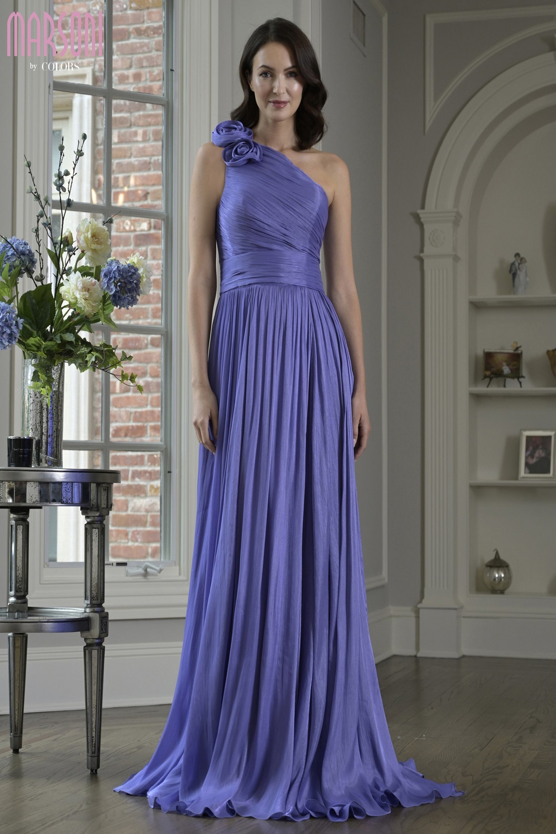 مارسوني M332 – M332 A-Line Chiffon Evening Dress